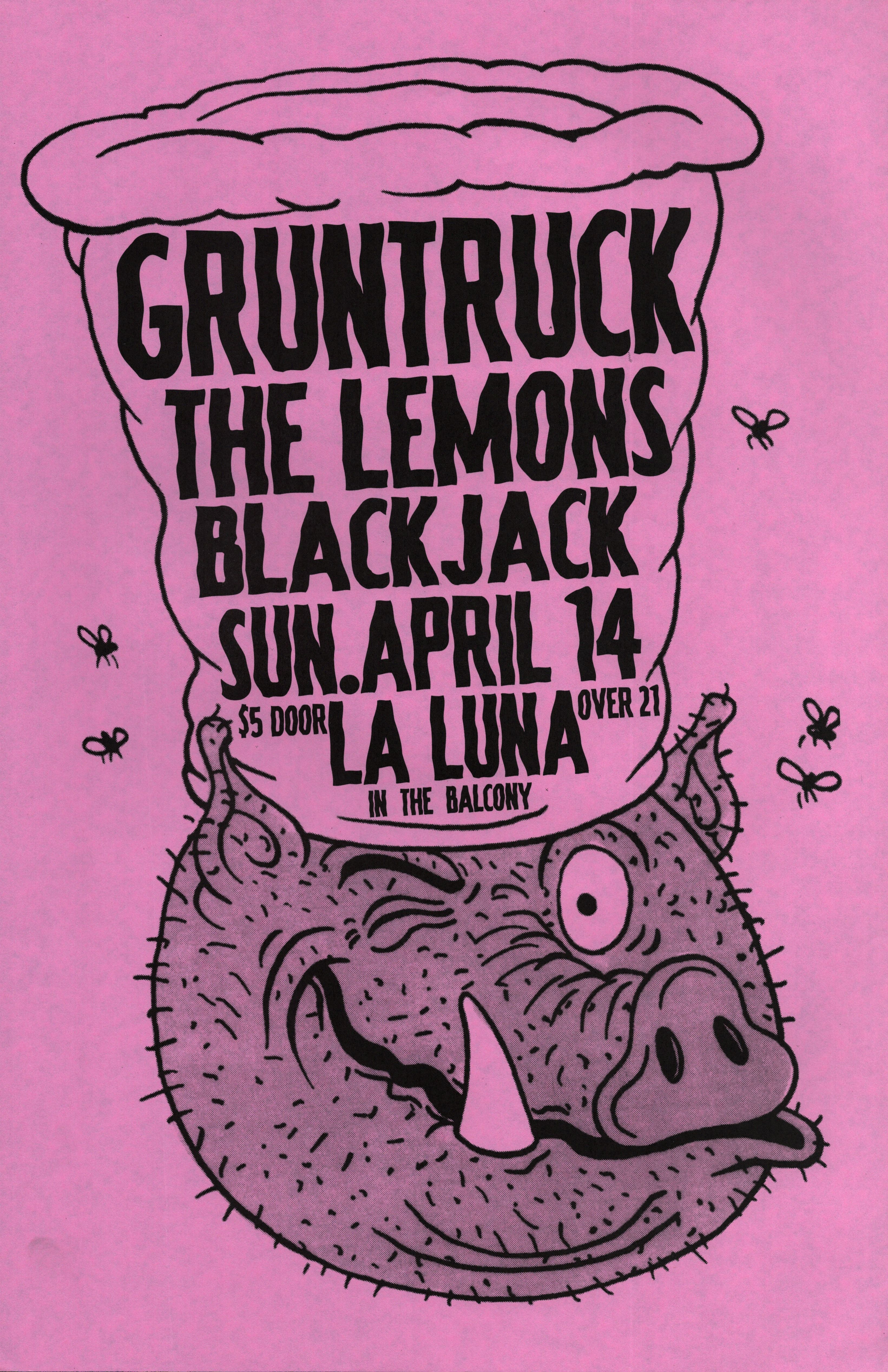 MXP-218.5 Gruntruck La Luna 1996 Concert Poster