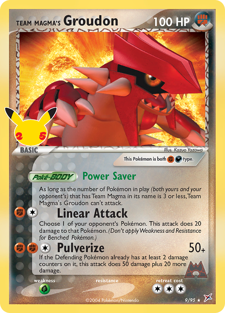 Team Magma's Groudon (9/25) - Celebrations: Classic Collection Pokémon Card