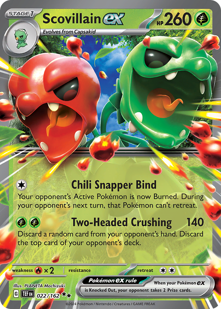 Scovillain ex (22/162) - Temporal Forces Pokémon Card