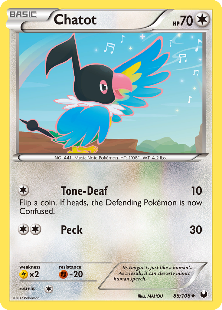 Chatot (85/108) - Dark Explorers Pokémon Card