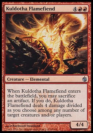 Kuldotha Flamefiend (Mirrodin Besieged) Trading Card