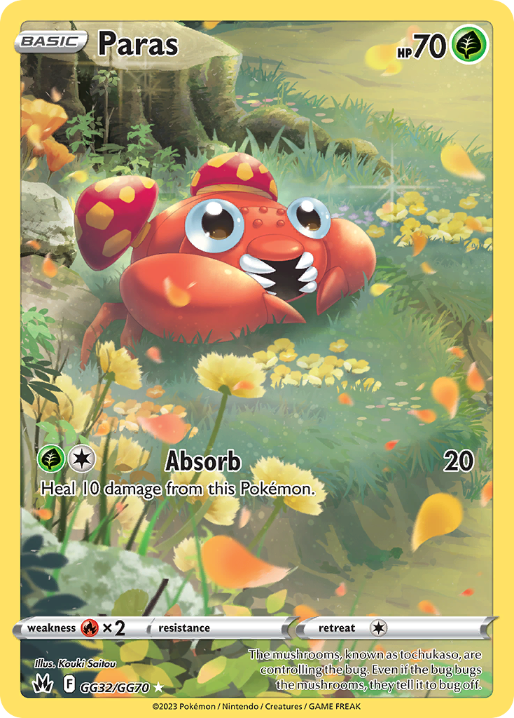 Paras (GG32) - Crown Zenith Galarian Gallery Pokémon Card