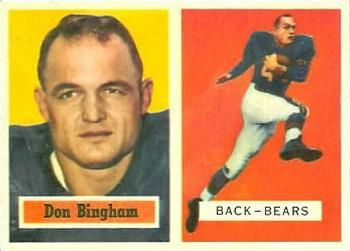 Don Bingham 1957 Topps #117 Sports Card