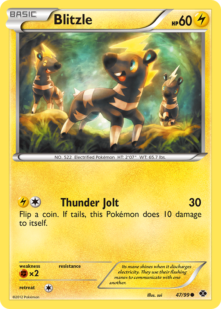 Blitzle (47/99) - Next Destinies Pokémon Card