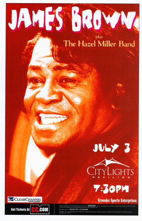 James Brown Plus The Hazel Miller Band 1000 City Lights Pavilion Jul 3