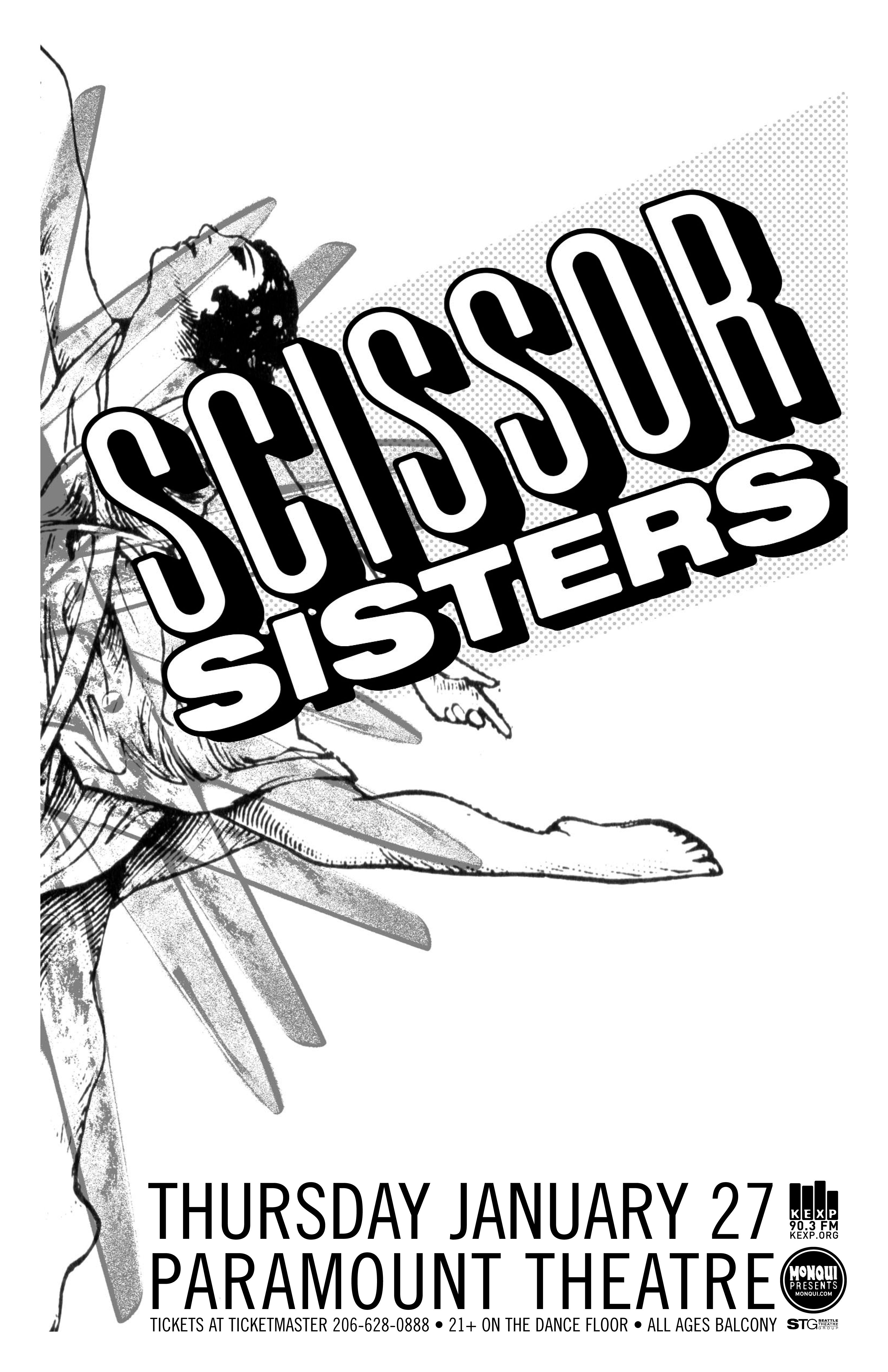 MXP-147.5 Scissor Sisters 2005 Paramount Theater  Jan 27 Concert Poster