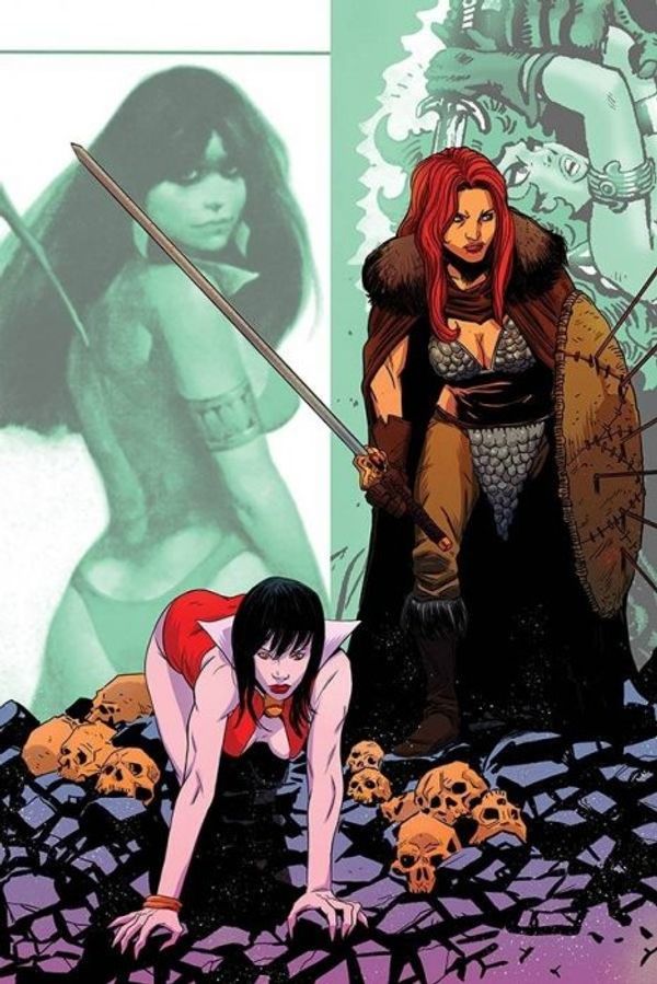 Vampirella Red Sonja #10 (30 Copy Moss Virgin Cover)