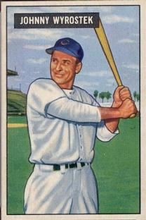 Johnny Wyrostek 1951 Bowman #107 Sports Card