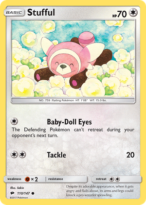 Stufful (110/147) - Burning Shadows (Reverse Holo) Value - GoCollect