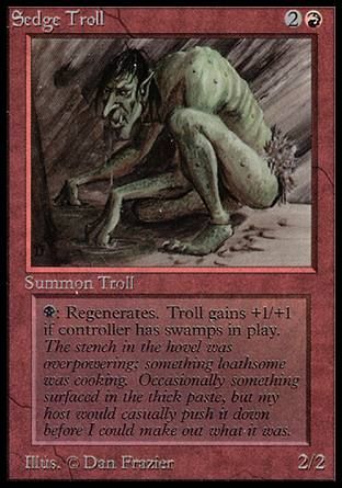 Sedge Troll (Beta) Trading Card