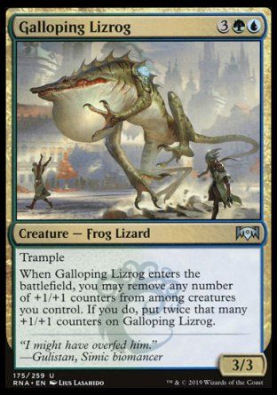 Galloping Lizrog (Ravnica Allegiance) Trading Card