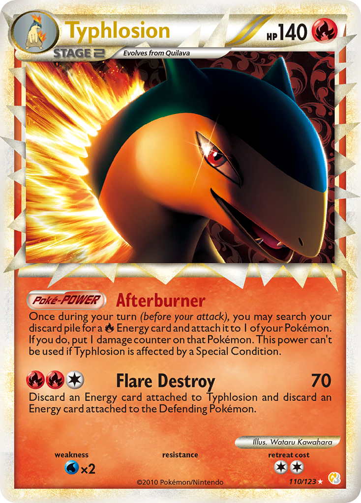 Typhlosion Prime (110/123) - HeartGold & SoulSilver Pokémon Card