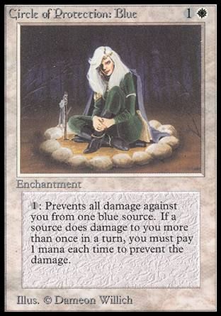 Circle of Protection: Blue (Beta) Trading Card