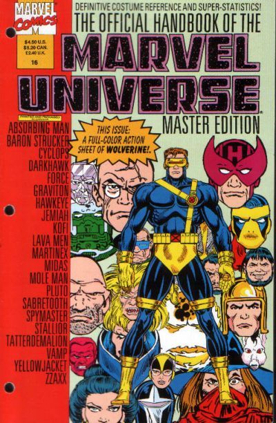 Official Handbook of the Marvel Universe Master Edition #16 Comic