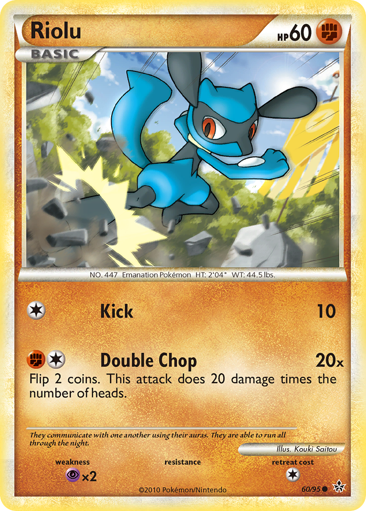 Riolu (60/95) - HS—Unleashed Pokémon Card