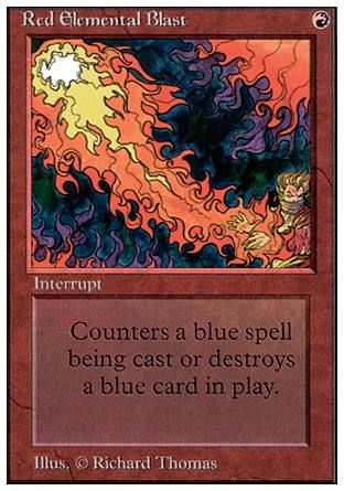 Red Elemental Blast (Unlimited) Trading Card