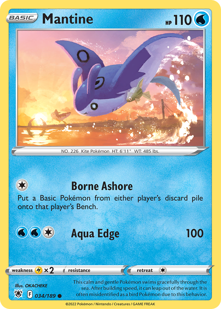 Mantine (34/189) - Astral Radiance Pokémon Card