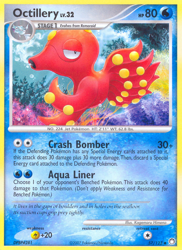 Octillery (57/123) - Mysterious Treasures Pokémon Card