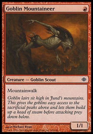 Goblin Mountaineer (Shards of Alara) Trading Card