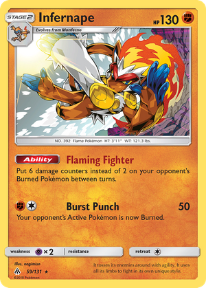 Infernape (59/131) - Forbidden Light