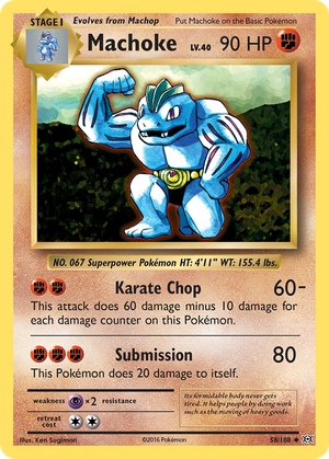 Machoke (58/108) - Evolutions (Reverse Holo)