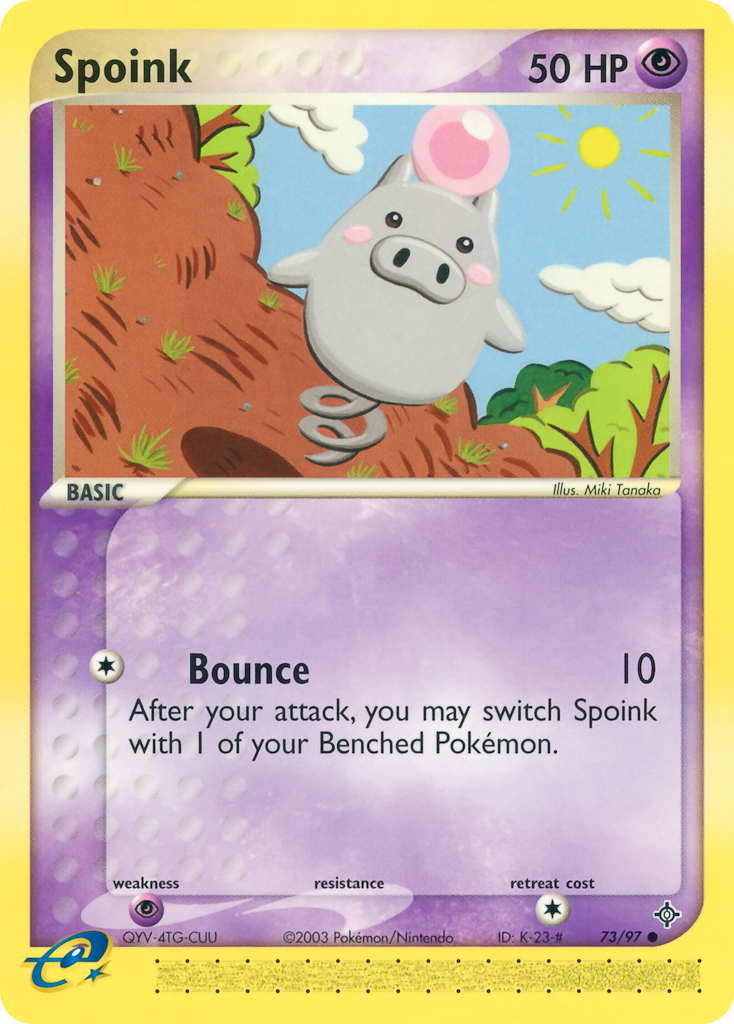 Spoink (73/97) - Dragon Pokémon Card