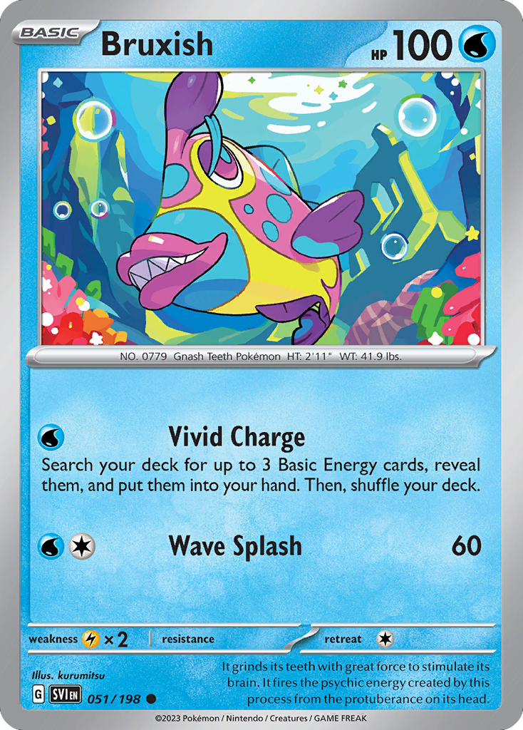 Bruxish (51/198) - Scarlet & Violet Pokémon Card