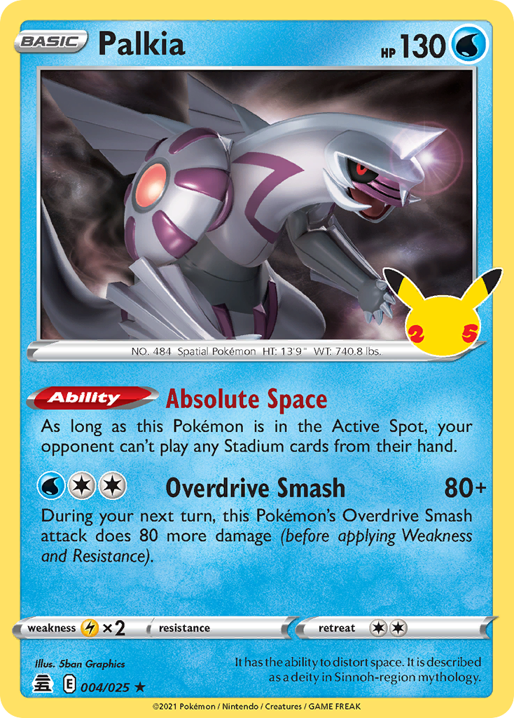 Palkia (4/25) - Celebrations Pokémon Card