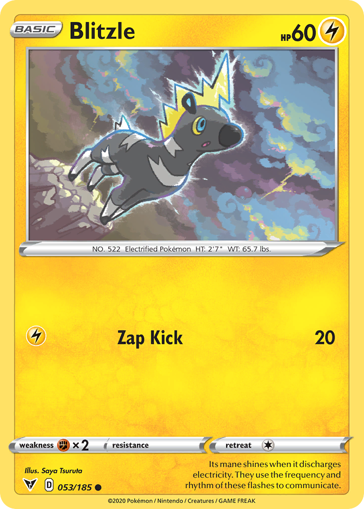 Blitzle (53/185) - Vivid Voltage Pokémon Card