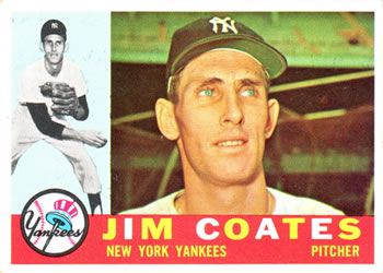 Jim Coates 1960 Topps #51 Sports Card