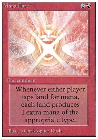 Mana Flare (Unlimited) Trading Card