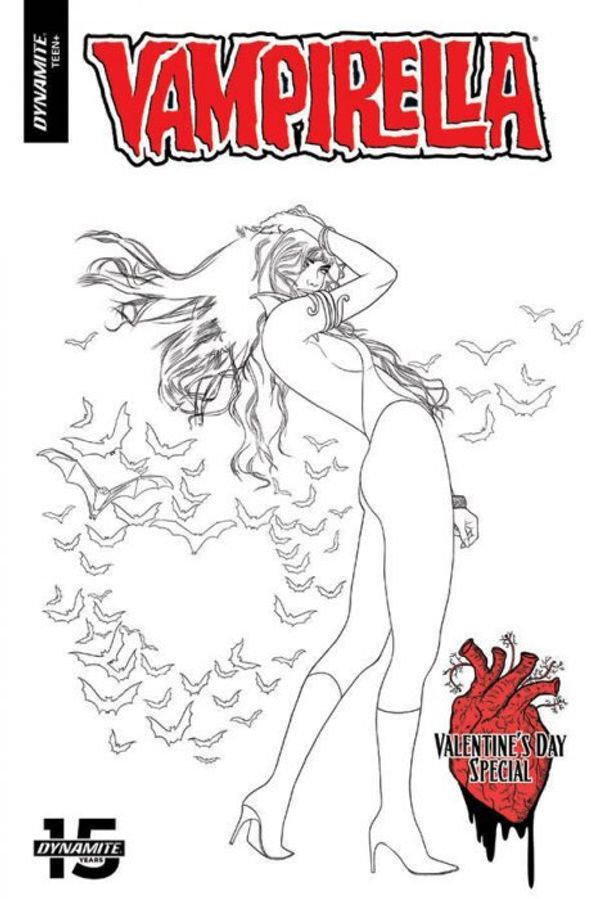Vampirella Valentine's Day Special  #1 (10 Copy Gunduz B&w Cover)