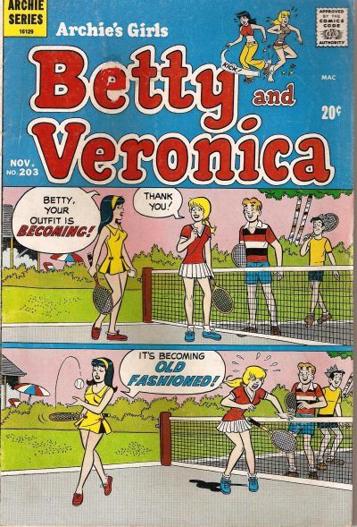 Archie's Girls Betty and Veronica #203 Comic