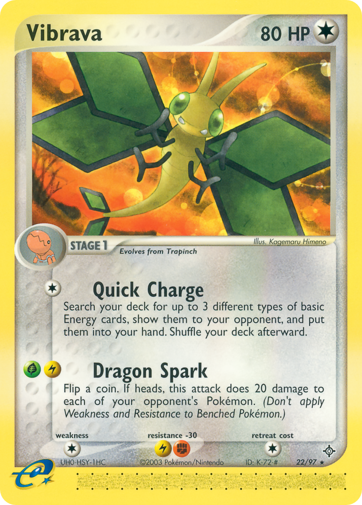 Vibrava (22/97) - Dragon Pokémon Card