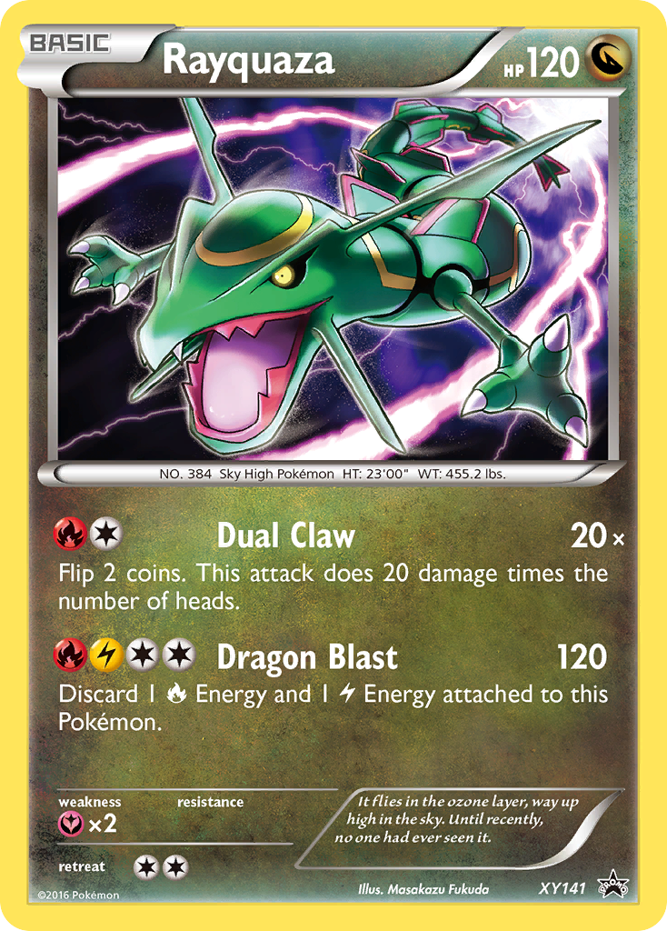 Rayquaza (XY141) - XY Black Star Promos Pokémon Card