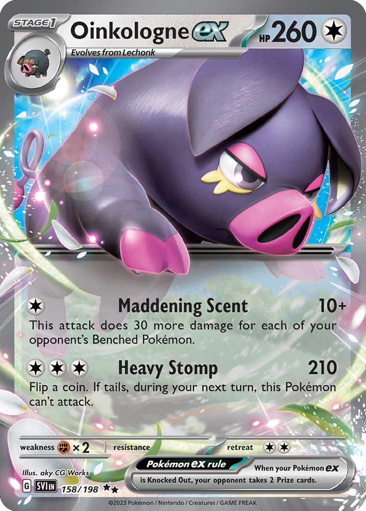 Oinkologne ex (158/198) - Scarlet & Violet Pokémon Card