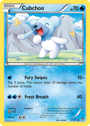 Cubchoo (21/111) - Furious Fists