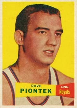 Dave Piontek 1957 Topps #31 Sports Card