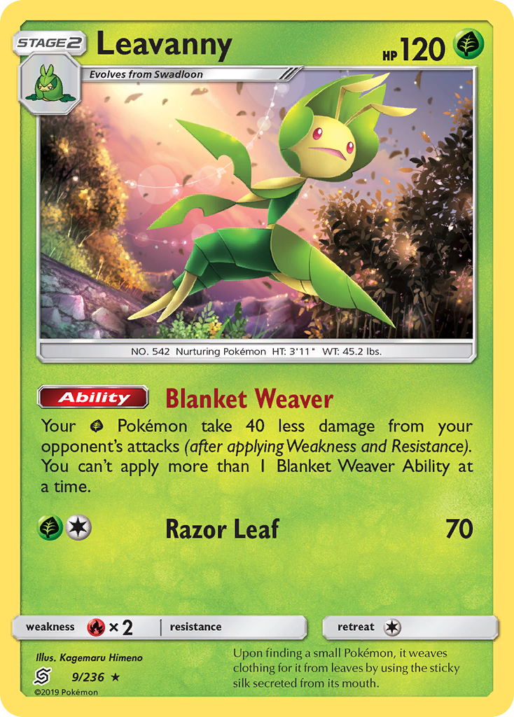 Leavanny (9/236) - Unified Minds Pokémon Card