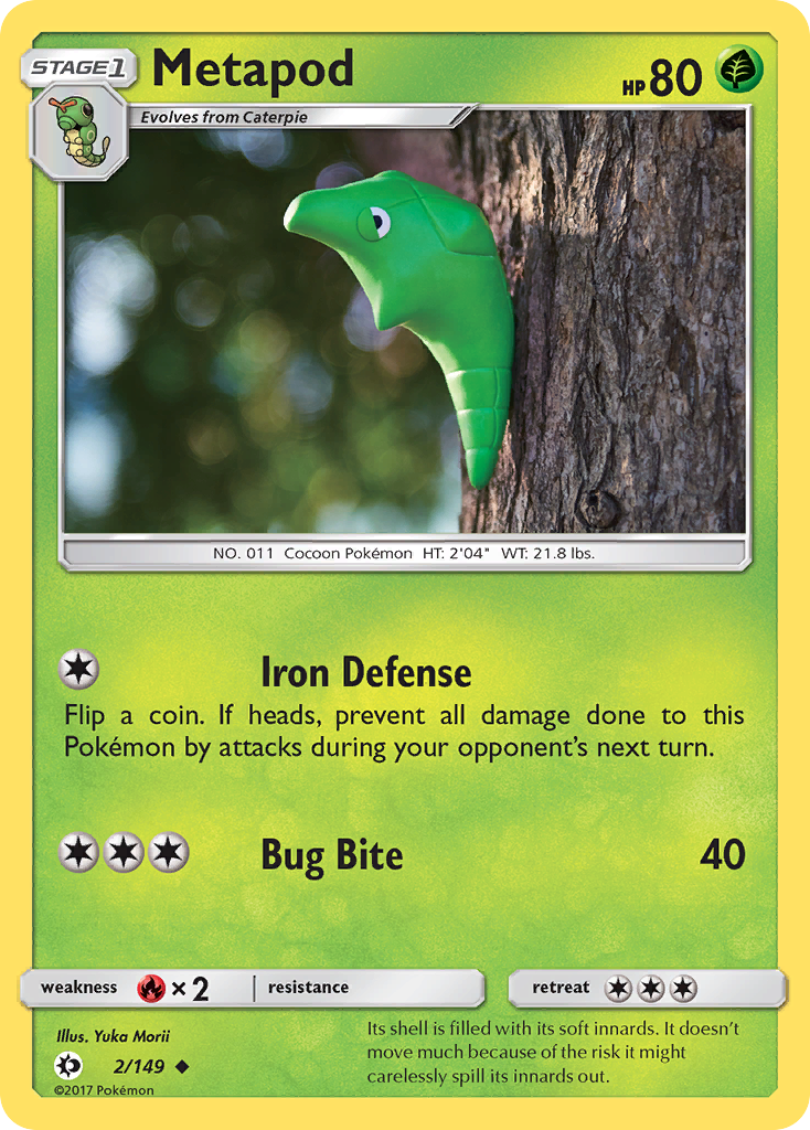 Metapod (2/149) - Sun & Moon Pokémon Card