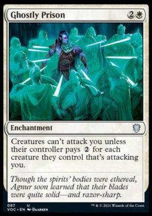 Ghostly Prison (Innistrad Crimson Vow Commander Decks) Trading Card