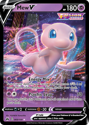 Mew V (60/159) - Crown Zenith