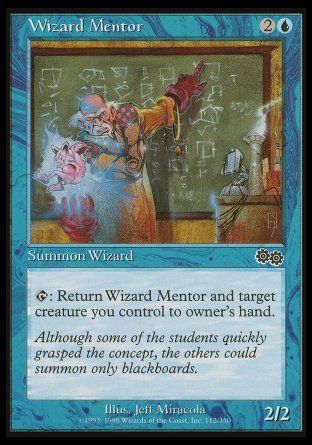 Wizard Mentor (Urza's Saga) Trading Card