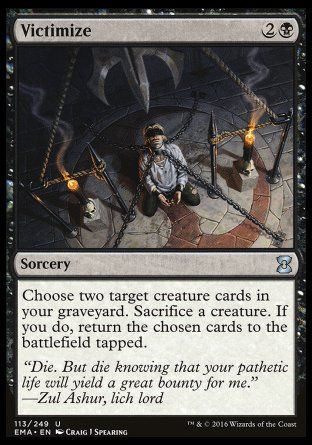 Victimize (Eternal Masters) Trading Card