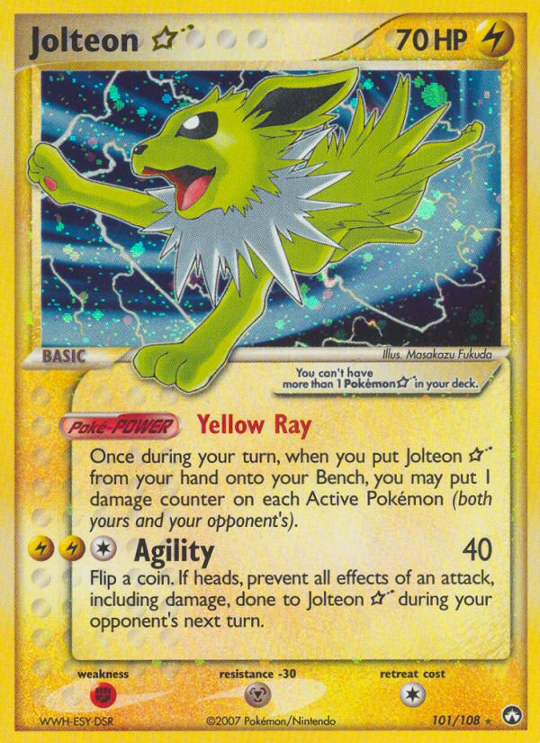 Jolteon ★ Star (101/108) - Power Keepers Pokémon Card