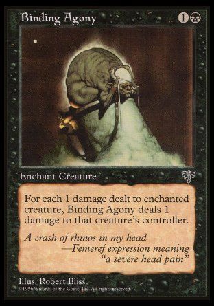 Binding Agony (Mirage) Trading Card