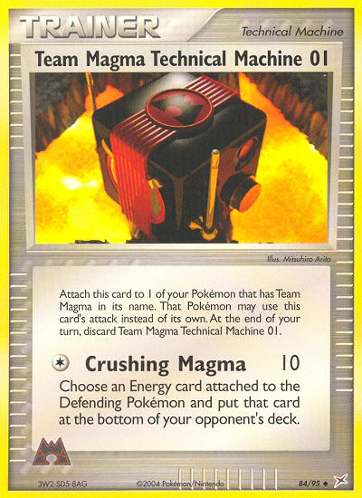 Team Magma Technical Machine 01 (Trainer) (84/95) - Team Magma vs Team Aqua Pokémon Card