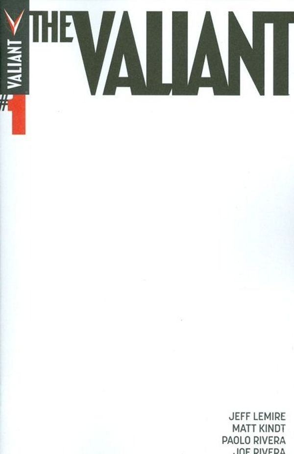 The Valiant #1 (Blank Sketch Variant)