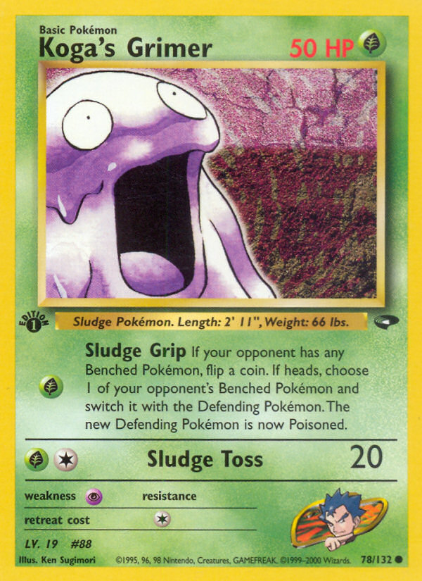 Koga's Grimer (78/132) - Gym Challenge (1st Edition) Pokémon Card