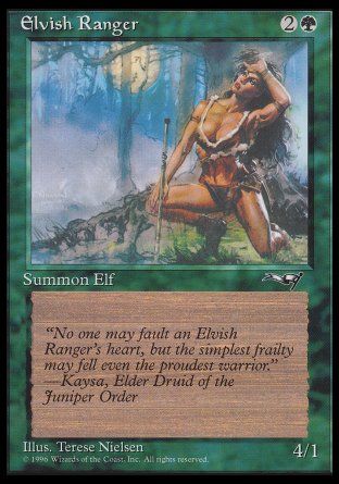 Elvish Ranger (Female) (Alliances) Trading Card